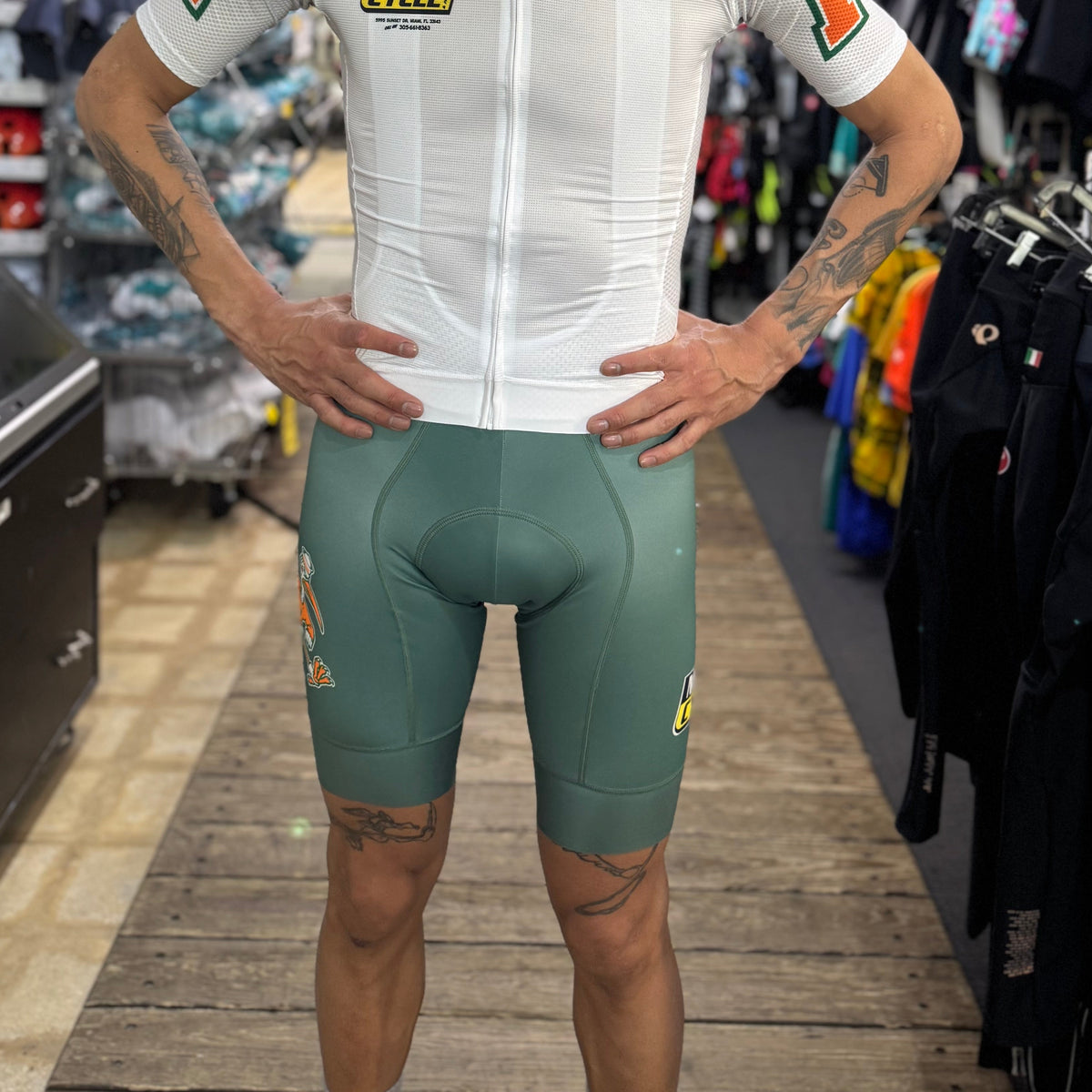 MACK X Hurricanes "SEXY SAGE" Cycling Bibs