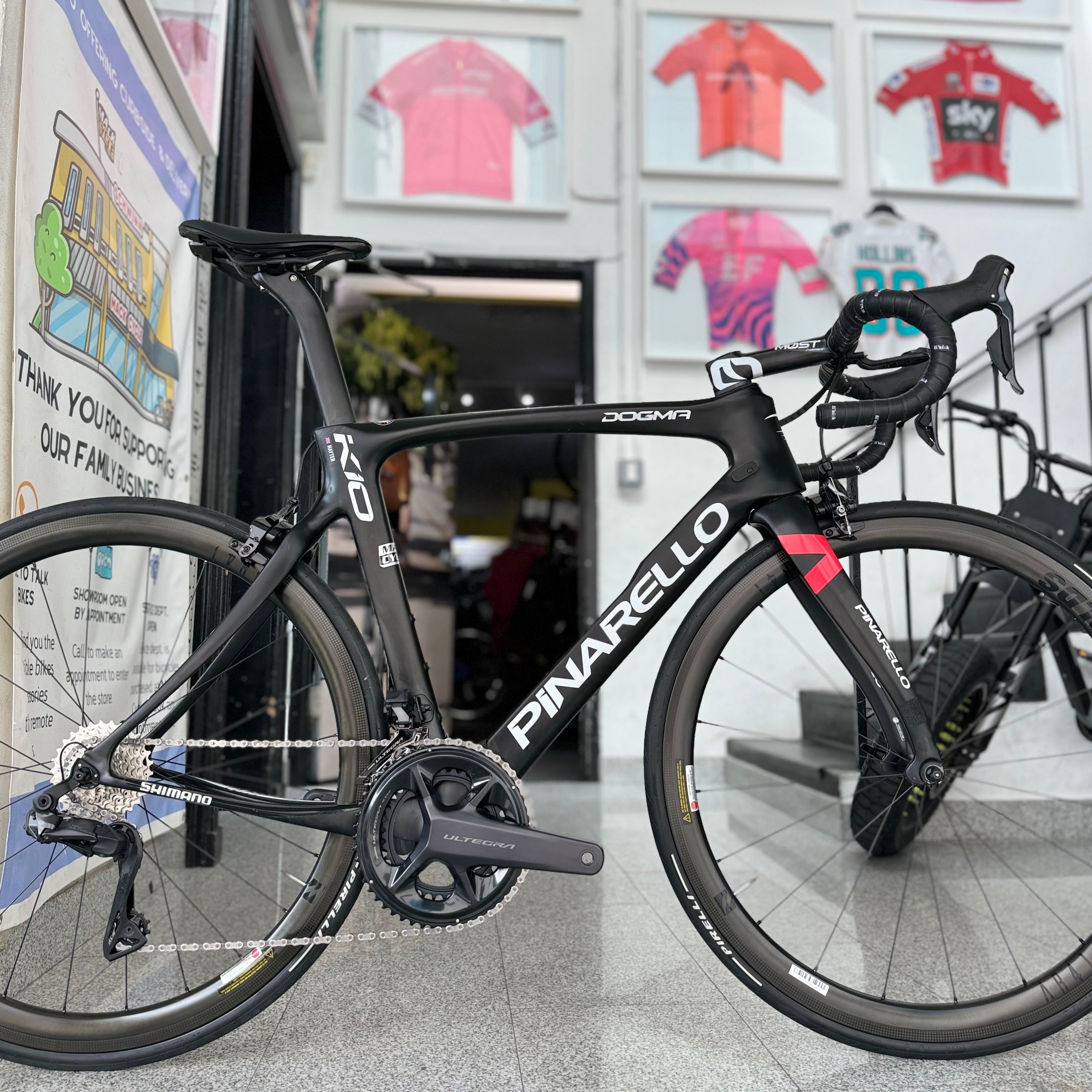 Team Ineos Pinarello Dogma K10 Shimano Ultegra 12-Speed Road Bike - 54cm - ridden by Ethan Hayter World Champion