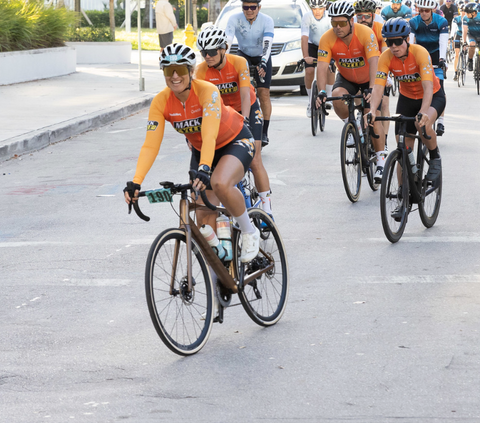 Mack Cycle x Team Hurricanes Neon Orange - Women's Long Sleeve Cycling Jersey