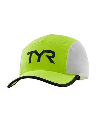 TYR Pace Running Cap - Attak Yellow Logo