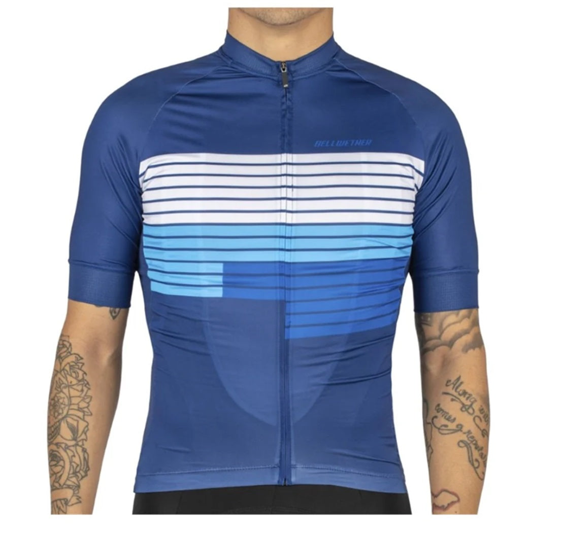 Bellwether Revel Full Zip Short Sleeve Cycling Jersey - SeaScape