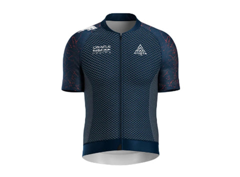 BMC Adicta Lab Valent Short Sleeve Full Zipper Men's Cycling Jersey - Red Bull