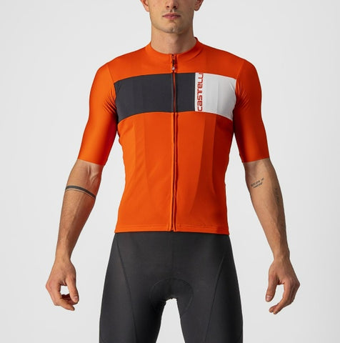 Castelli Prologo 7 Short Sleeve Full Zip Cycling Jersey