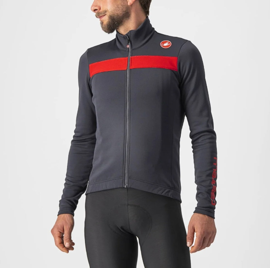 Castelli Puro 3 Full Zip Long Sleeve Cycling Jersey