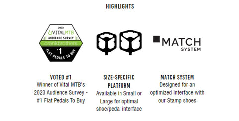 CrankBrothers Stamp 1 Gen 2 Flat Platform Bicycle Pedals