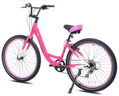 Haven Susan G. Komen 8 27.5 Step Thru 8 Speed Beach Cruiser Bike