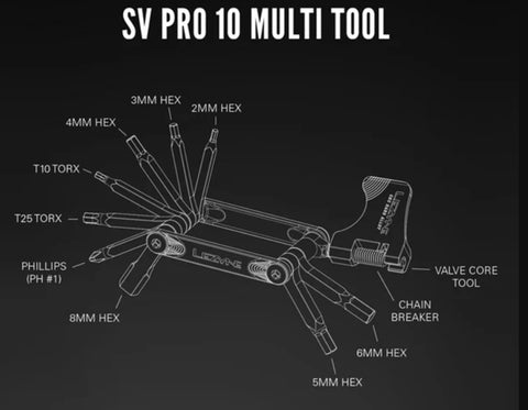 Lezyne SV Pro 10 Compact Bicycle Multi Tool