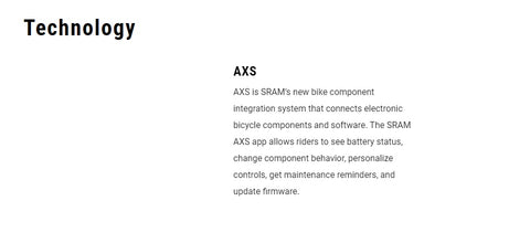 SRAM Red eTap AXS 1X Road Bike Groupset