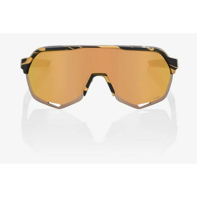 100% S2 Peter Sagan LE Metallic Gold Flake HiPer Gold Mirror Lens Sunglasses