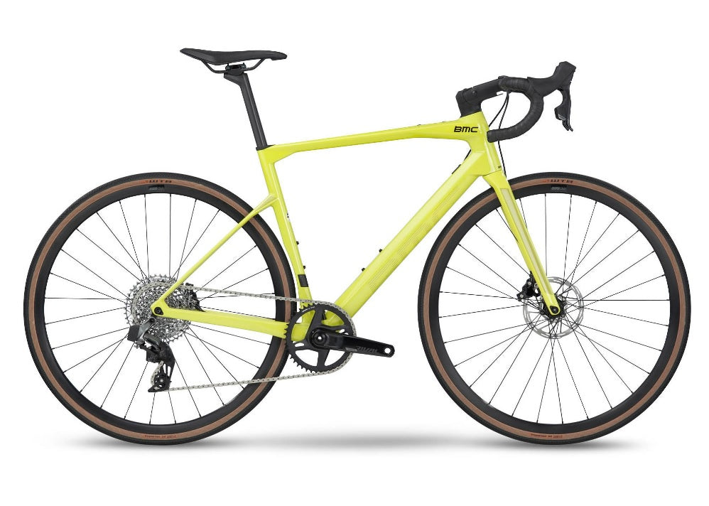 2023 BMC Roadmachine X TWO 12 Speed SRAM Rival eTap Disc Road Bike - Yellow/Black