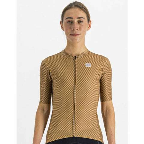 Sportful Women's Checkmate Full Zip Short Sleeve Road Cycling Jersey