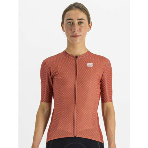 Sportful Women's Checkmate Full Zip Short Sleeve Road Cycling Jersey