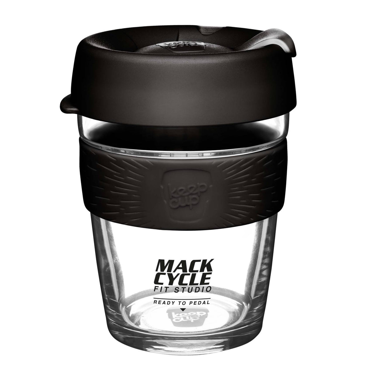 "Ready to Pedal" KeepCup Re-usable Glass Cup - Brew Series - 12oz