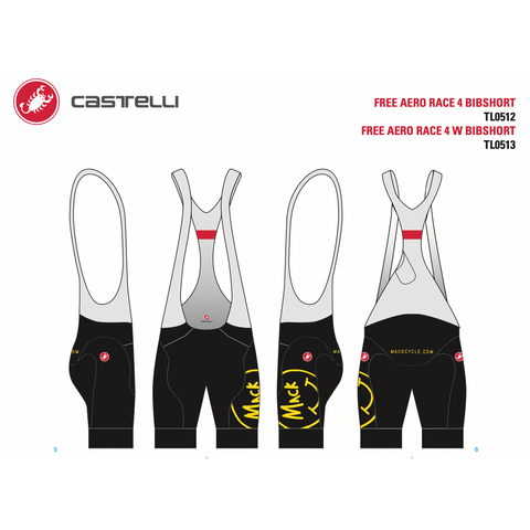 Men's Happy Riding Castelli Free Aero Race 4 Bibshort