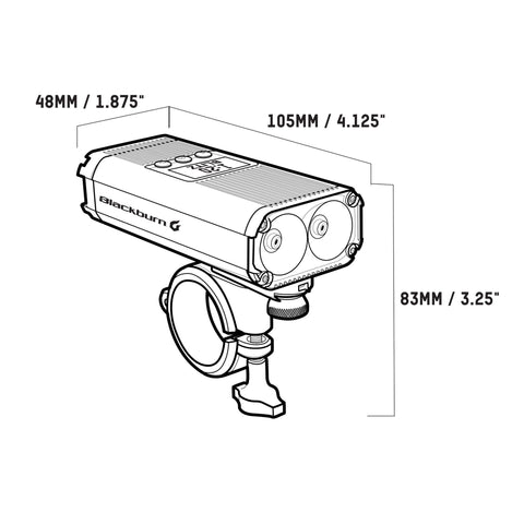 Blackburn Countdown 1600 Front Bike Light