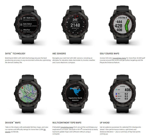 Garmin Fēnix 7 Sapphire Solar multisport GPS Watch