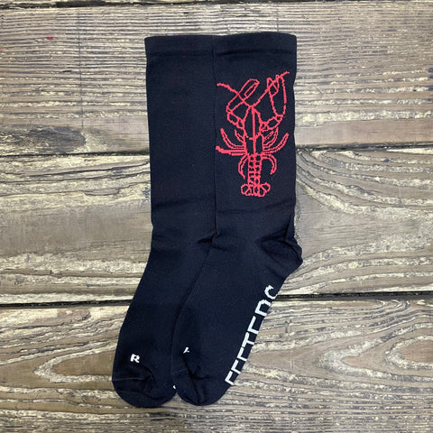 6" "I'll have the lobster" Bottom Feeter Cycling Socks with Compression