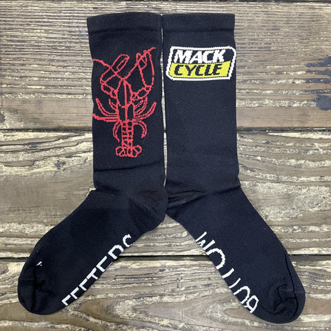 6" "I'll have the lobster" Bottom Feeter Cycling Socks with Compression