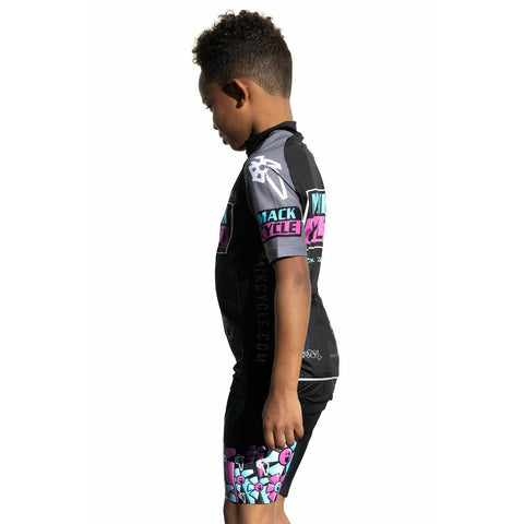 Mack Cycle x ZeFlorist - Kid's Cycling Shorts