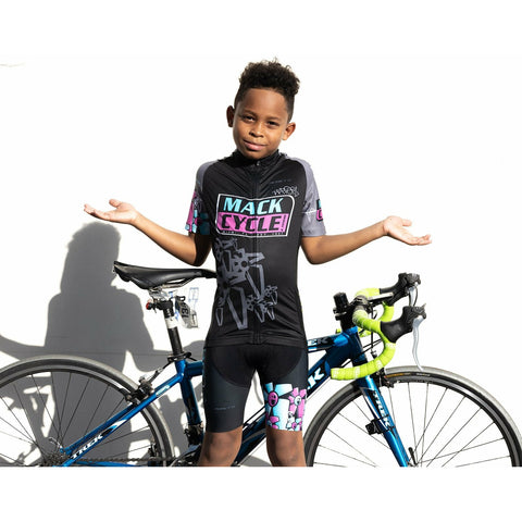 Mack Cycle x ZeFlorist - Kid's Cycling Shorts