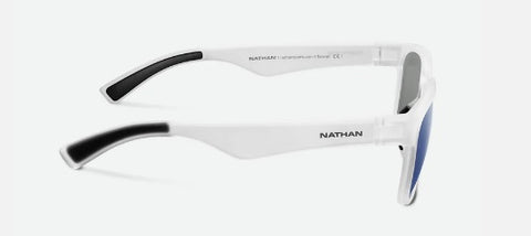 Nathan Summit Polarized Running Sunglasses - Clear/Blue