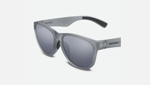 Nathan Summit Polarized Running Sunglasses - Clear-Gray/Gray