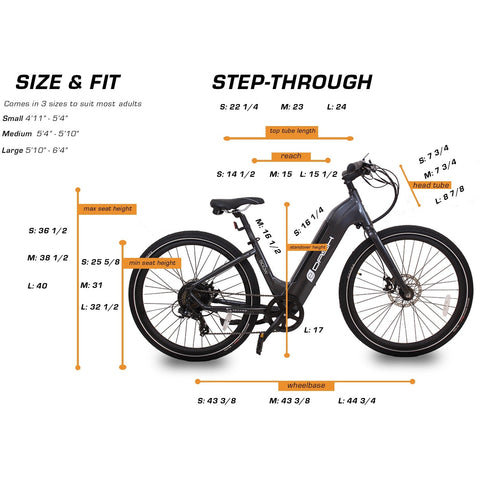 Serfas eDash 500W Step Through Disc E-bike