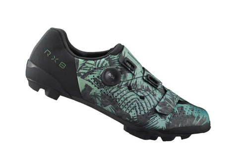 Shimano RX801 SE Gravel Bike Shoes - Tropical Leaves